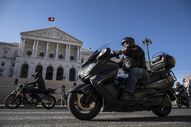 protesto motos motociclista