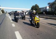 protesto motos motociclista