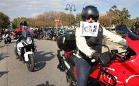 protesto motos motociclista
