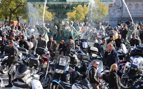 As imagens dos protestos dos motociclistas