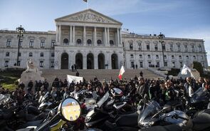 protesto motos motociclista