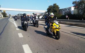 protesto motos motociclista
