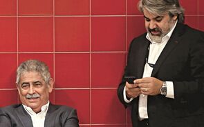 Luís Filipe Vieira (presidente do Benfica) e Paulo Gonçalves (assessor jurídico da SAD)   
