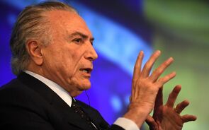 O presidente do Brasil, Michel Temer