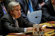 O secretário-geral da ONU, António Guterres, exortou os estados membros a exercerem moderação e se absterem de qualquer acção que possa levar a uma escalada após os ataques contra a Síria.