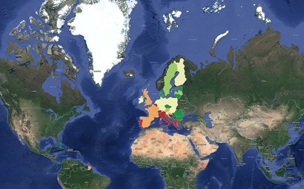 Portugal a vermelho no mapa europeu do défice e da dívida