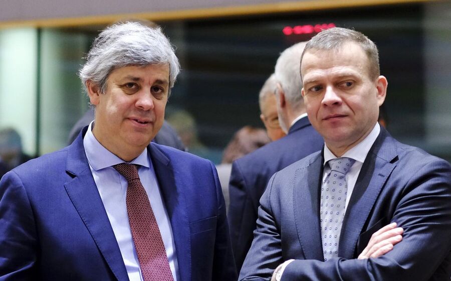 O ministro das Finanças finlandês com Mário Centeno