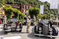 Um Bugatti 57 Atalante de 1937 e um Lancia Astura Serie III de 1936