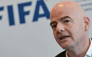 O presidente da FIFA, Gianni Infantino