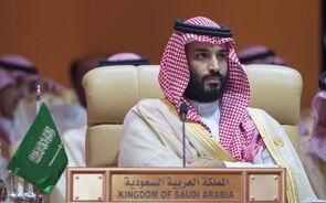 Participantes foram recebidos pelo príncipe herdeiro saudita Mohammed bin Salman
