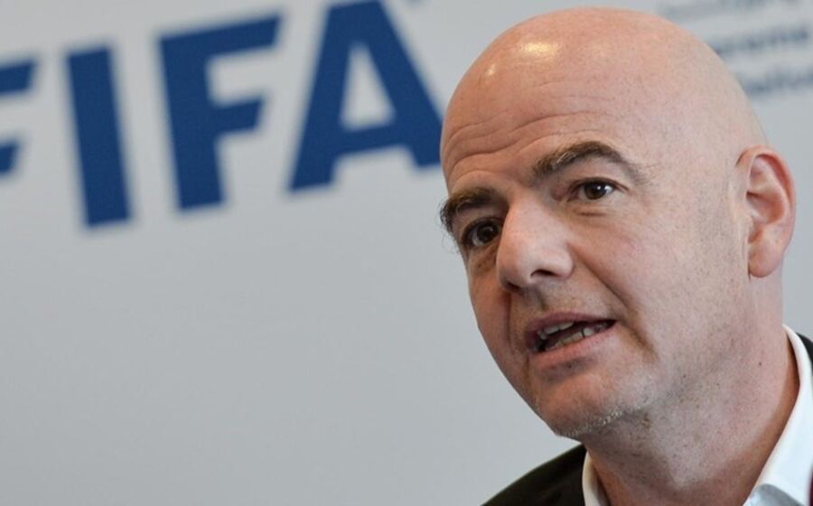 O presidente da FIFA, Gianni Infantino
