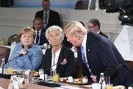 G7 Merkel Lagarde Trump
