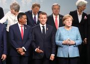G7 Merkel Macron Guterres Theresa May Lagarde