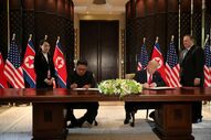 Trump, Kim Jong-Un