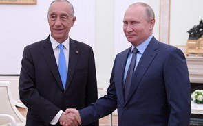 Putin elogia Portugal em encontro com Marcelo Rebelo de Sousa