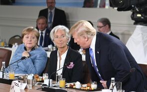 G7 Merkel Lagarde Trump