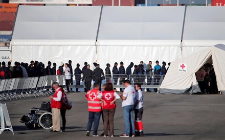 Migrantes no Aquarius chegam a Espanha