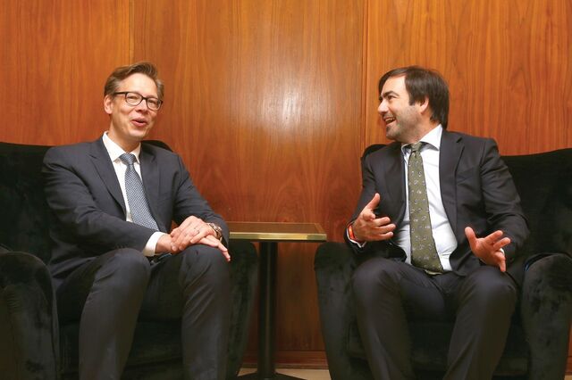 Nuno Azevedo Neves e Dietmar Schulz. 'Seria quase suicida passar [o malparado] para um rácio de 5%'