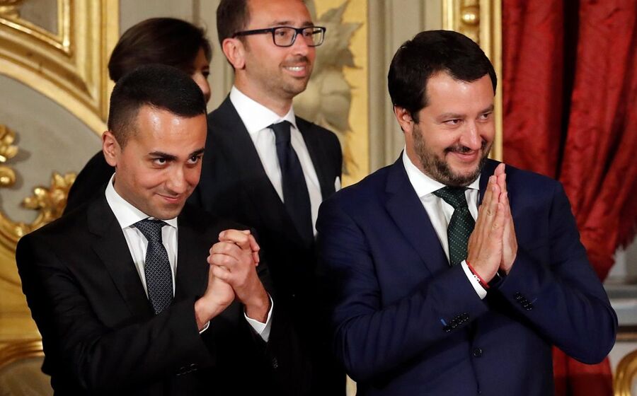 conte salvini maio italia posse