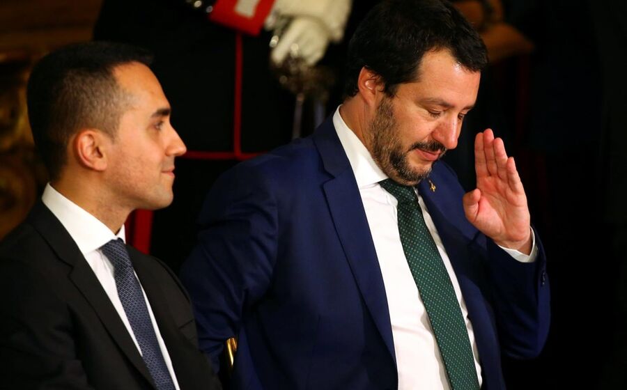 conte salvini maio italia posse