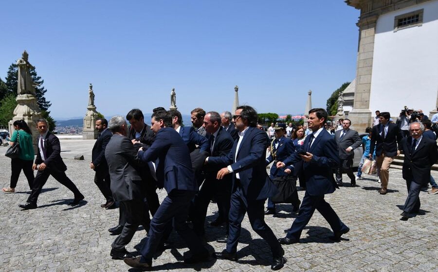 Marcelo sentiu-se mal e desmaiou em Braga