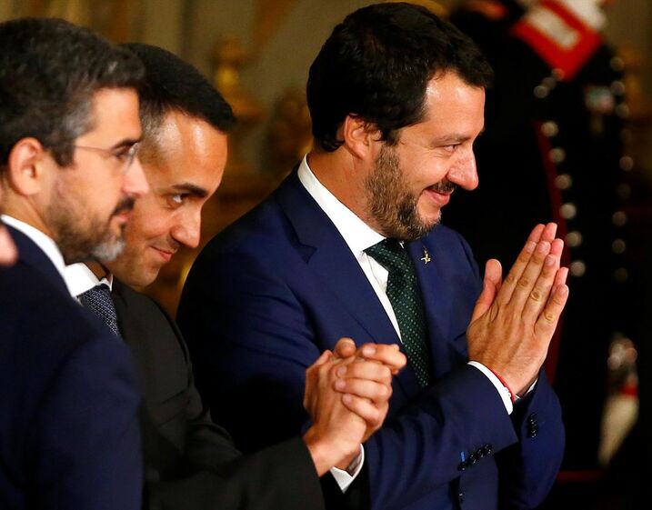 conte salvini maio italia posse