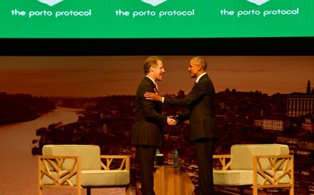 Obama esteve em Portugal a 6 de Julho de 2018 para dar a cara pelo ' Porto Protocol', iniciativa do grupo liderado por Adrian Bridge.