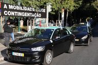 Protesto taxistas taxis