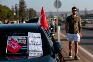 Protesto taxistas taxis