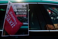 Protesto taxistas taxis