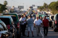 Protesto taxistas taxis