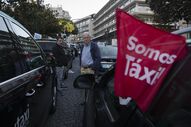 Protesto taxistas taxis