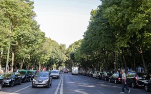 Lisboa: Taxistas realizam segunda-feira caminhada dos Restauradores à Praça do Comércio