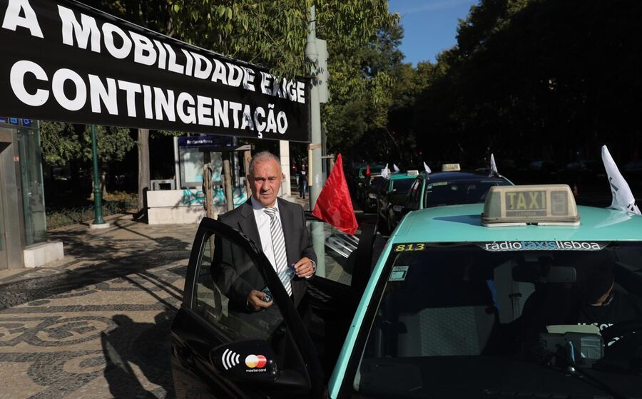Protesto taxistas taxis
