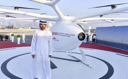 O táxi aéreo da Volocopter 