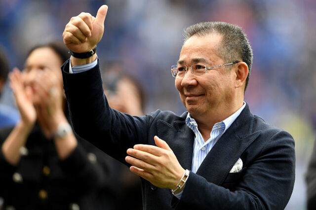 Vichai, o presidente do Leicester City que seguia no helicóptero que caiu
