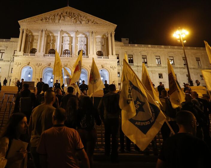 policias protesto 