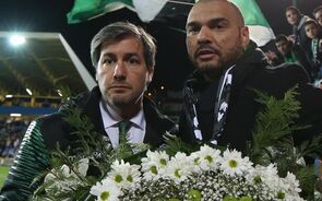 Bruno de Carvalho com Mustafá, líder da Juve Leo