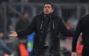 Rui Vitória no jogo do Benfica com o Bayern de Munique