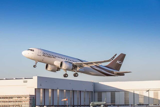Novo jacto executivo da Airbus passou o primeiro teste