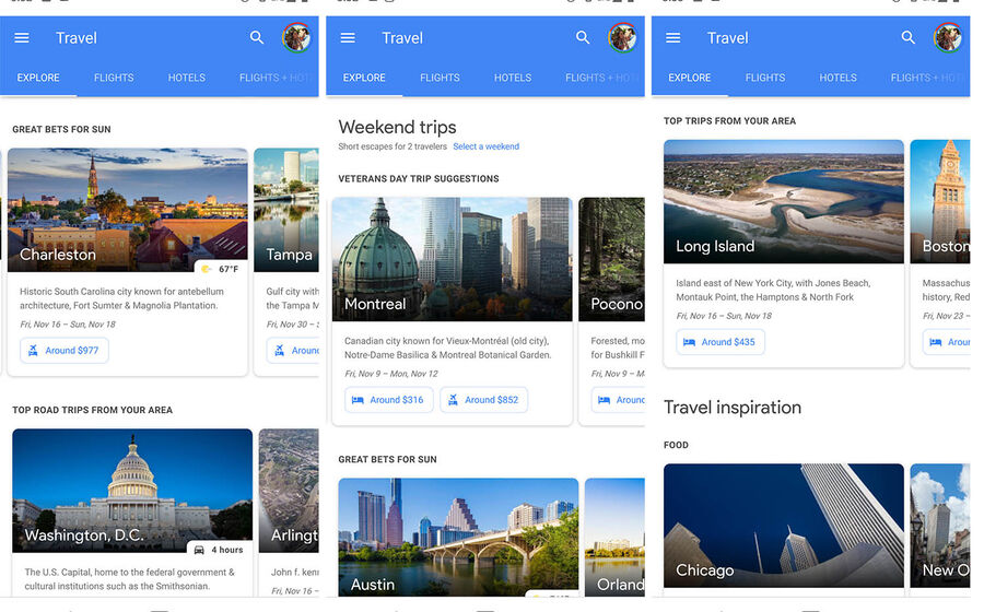 pesquisas viagens google