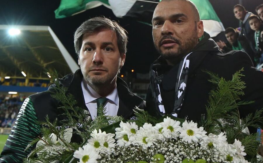 Bruno de Carvalho com Mustafá, líder da Juve Leo