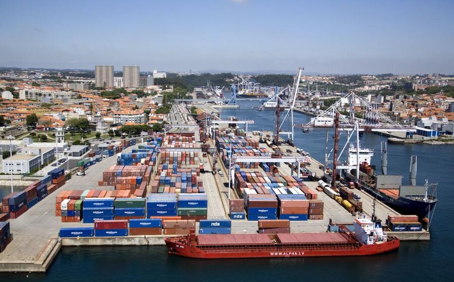 exportações, porto, Leixões