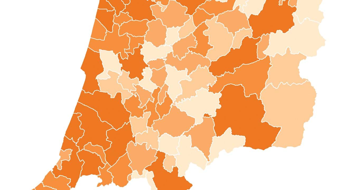 Projetos aprovados na Região Centro por Concelho (€)