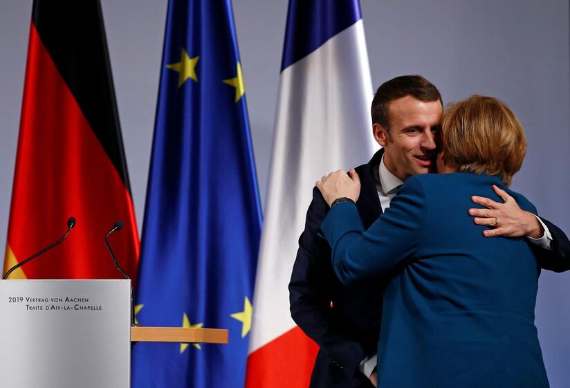 Angela Merkel Emmanuel Macron