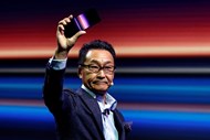 Presidente da Sony Mobile Communications, Mitsuya Kishida, na apresentação do Sony Xperia 1