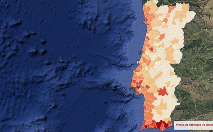 Mapa: Os preços a que as casas estão a ser vendidas em todos os concelhos do país