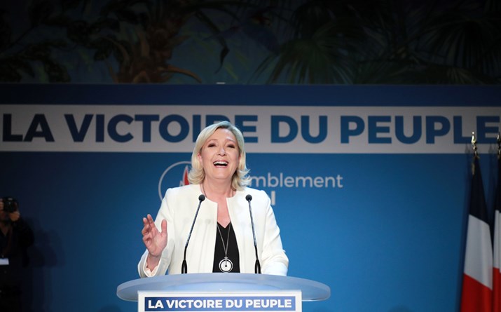 Le Pen repete vitória de 2014 e pede eleições antecipadas 