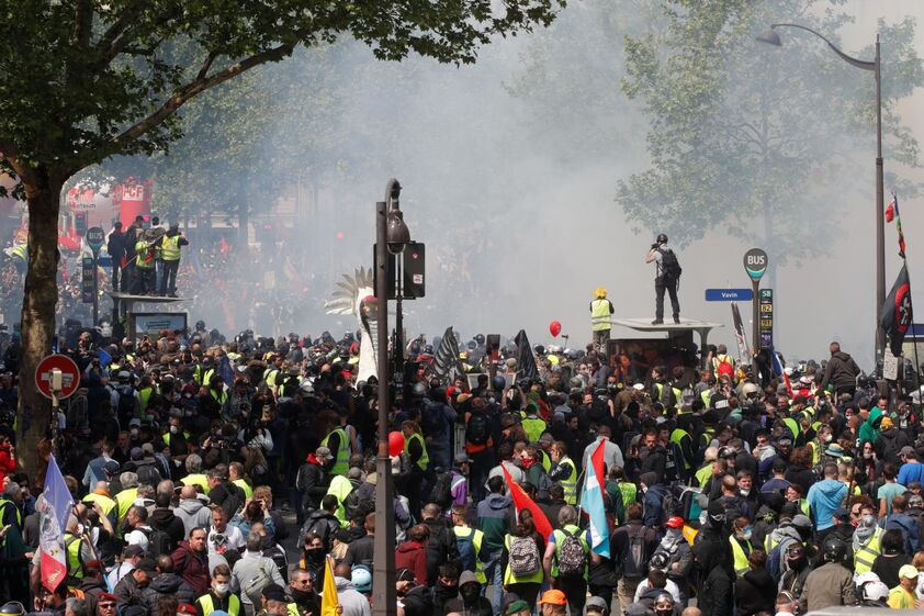 Protestos em Paris 1 de maio