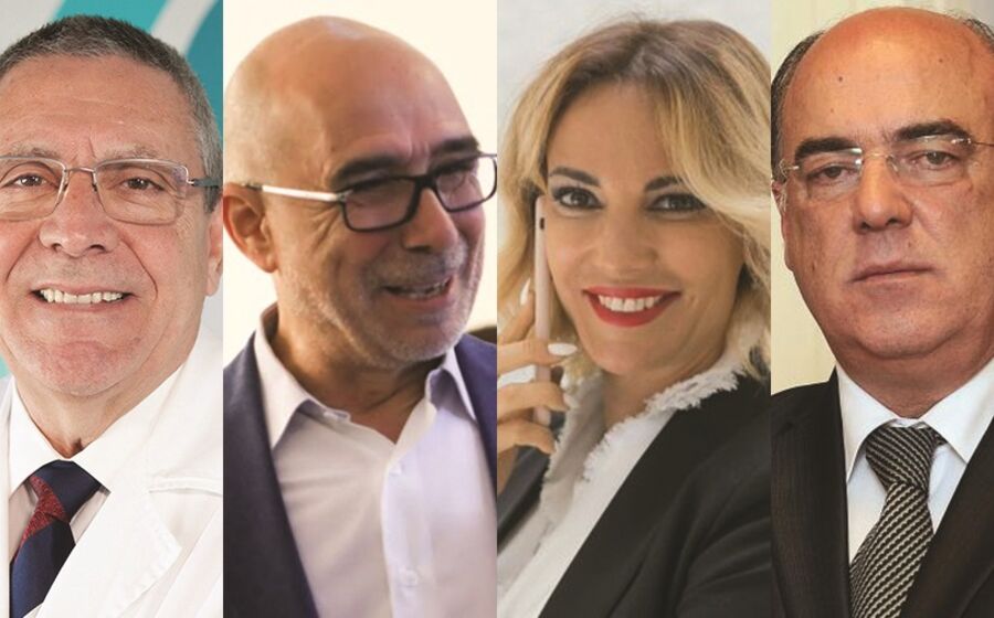 Presidente do IPO do Porto, José Maria Laranja Pontes; Presidente da Câmara Municipal de Santo Tirso, Joaquim Couto e a mulher, Maria Manuela Couto; Presidente da Câmara Municipal de Barcelos, Miguel Costa Gomes